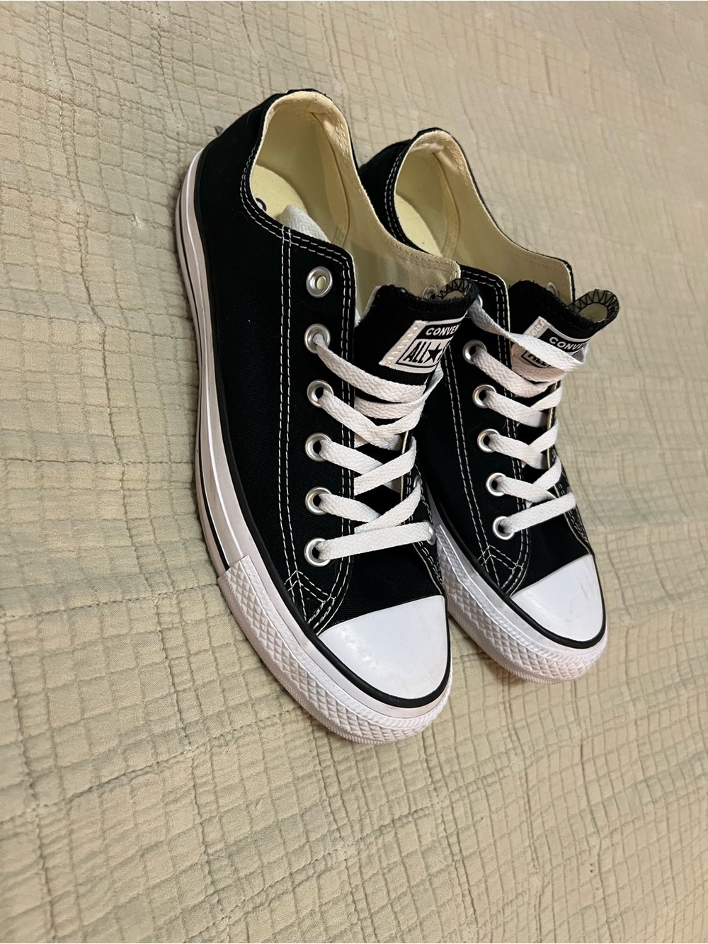 Converse Black and White Low Top Sneakers